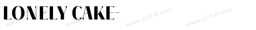 lonely cake字体转换